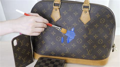 louis vuitton leather paint|authentic louis vuitton leather.